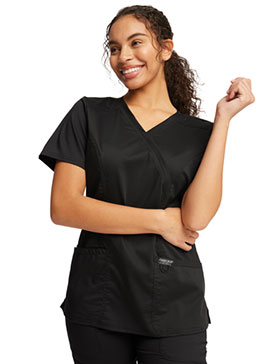 Cherokee Revolution Women's Mock Wrap Top