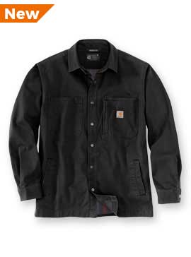 Carhartt Rugged Flex&reg; Relaxed Fit Fleece-Lined Snap-Front Shirt Jac