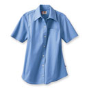 dickies® women's short-sleeve-sleeve poplin work shirt