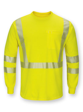 Bulwark&reg; Hi-Visibility Lightweight Long Sleeve Shirt