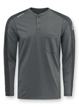 Bulwark&reg; FR Men's Flex Knit Henley Shirt