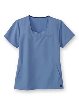 Crest® TecGuard™ Petal Jewelneck Scrub Top
