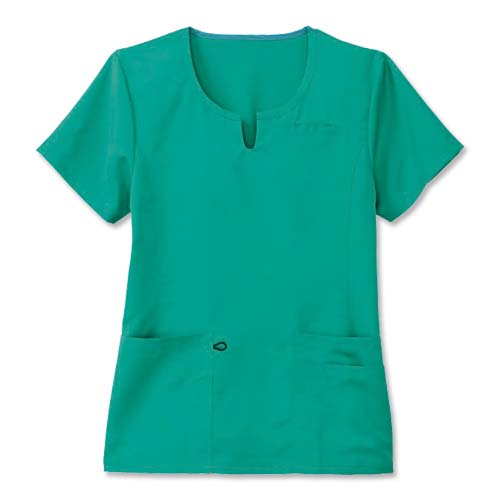 Crest® TecGuard™ Notched-Front Scrub Top