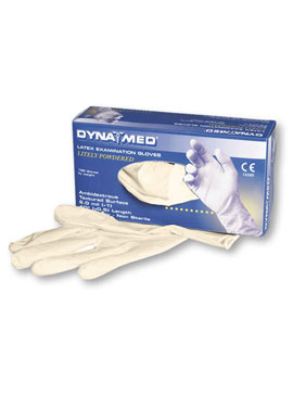 Dyna Med® Powdered Latex Exam Gloves
