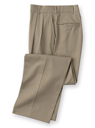 ARAMARK pleated dura-press twill pants