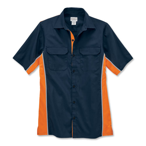 WearGuard® Enhanced-Visibility Short-Sleeve Color Block Work Shirt