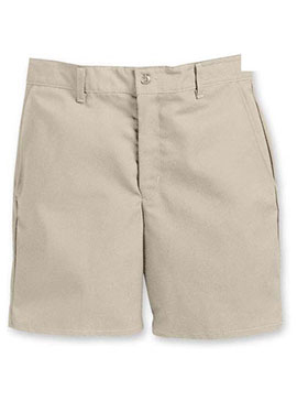 Aramark Men's Flat-Front Industrial Work Shorts