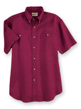 WearGuard® Short-Sleeve 100% Cotton Twill Shirt