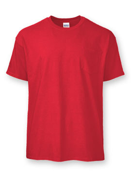100% Ultra Cotton® or Cotton Blend Short-Sleeve T With Pocket