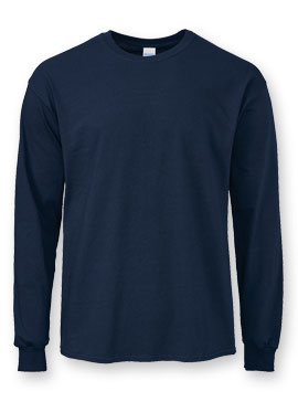 100% Ultra Cotton® or Cotton Blend Long-Sleeve T